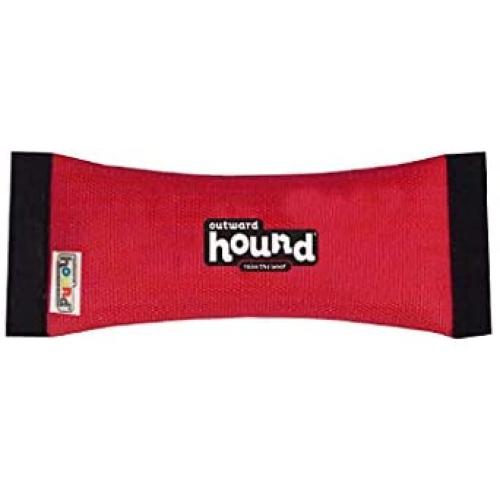 Outward Hound FireHose Dog Toss & Fetch Toy, Red