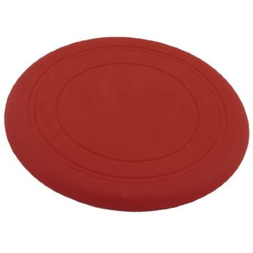 uxcell Silicone Round Pet Flying Frisbee Toy, 6.7-Inch, Red