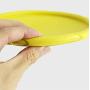 Rubber Flying Disc, Dog Training Toy, Pet Fetch Toy for Kids Boys Girls, Yellow,15cm