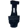 Barkertime Premium Waterproof Dog Diaper Overall - Made in USA - Denim Escape-Proof Premium Waterproof Dog Diaper Overall