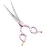 Moontay 6.5'' Professional Curved Pet Grooming Scissor, Dog Cat Grooming Shear/Scissor with Ultra-Light Aeronautical Aluminum Handle, 440C Japanese Stainless Steel Grooming Scissor