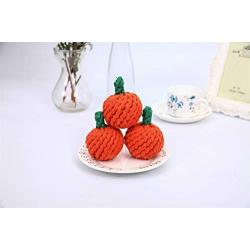 yxnginxs Pet Toy Dog Cotton Rope Orange Molar Tooth Dog Cotton Rope