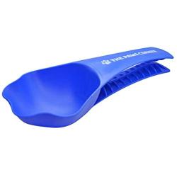 The Paws Corner New! Paw Shaped Pet Food Scoop and Clip (1 Cup Measurement Sturdy and Durable Food Scooper - Blue)