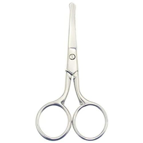 Yutoner 3.6 Inch Silent Pet Grooming Tiny Safety Curved Scissors for Cats & Dogs - Quiet Alternative to Electric Clippers for Sensitive Pets