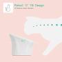 ComSaf Raised Cat Food Bowl, Elevated Slanted Kitten Pet Food Bowl, Inclined Cat Food Dish, Ceramic Cat Pet Food Water Feeder