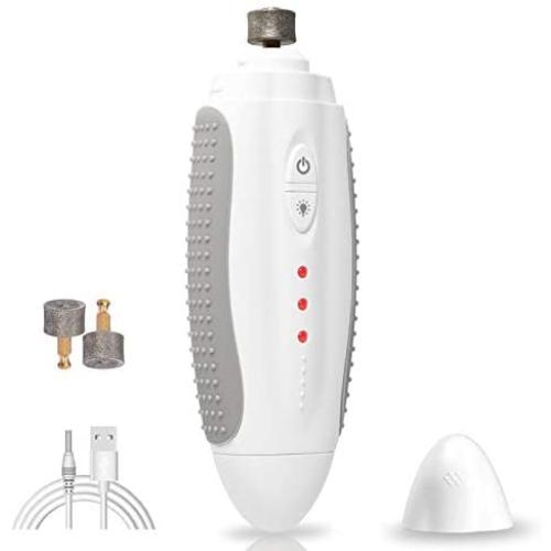 VANHO Dog Nail Grinder,3 Speed Dog Nail Trimmer with LED Light,Electric Pet Nail Clipper Rechargeable Painless Paws File Grooming & Smoothing for Small Medium Large Dogs & Cats