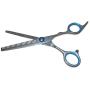 Sonnyridge Professional Grade Stainless Steel Grooming Scissors for Dogs or Cats - Grooming Scissors Kit Includes Staight, Curved, Thinning Scissors with Comb and a 3 Grinding Port Nail Filer