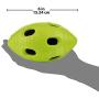 Nerf Dog Rubber Football Dog Toy with Interactive Squeaker and Crunch, Lightweight, Durable and Water Resistant, 6 Inches for Medium/Large Breeds, Two Pack, Red and Green (1399)