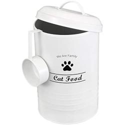 Geyecete Dog Food Container - Pets Good Dog Food Storage Canister, 4lbs Capacity - Scoop Included