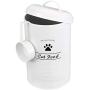 Geyecete Dog Food Container - Pets Good Dog Food Storage Canister, 4lbs Capacity - Scoop Included