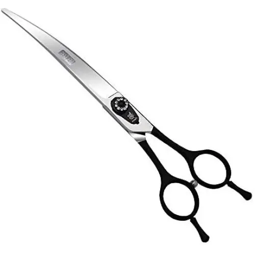 Fenice Dog Grooming Curved Scissors for Pets, Japan 440C Stainless Steel, Sharp blade, Suitable for Professional Beauticians (7.0/7.5/8.0 inch) Fenice Dog Grooming Curved Scissors for Pets, Japan 440C Stainless Steel, Sharp blade, Suitable for Professional Beauticians (7.0/7.5/8.0 inch)