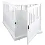 Casual Home Wooden Large Pet Crate, End Table, White Casual Home Wooden Large Pet Crate, End Table, White