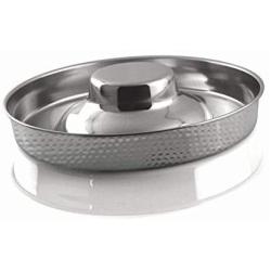 King International Stainless Steel Dog Bowl 1 Hammered Puppy Litter Food Feeding Weaning for Puppy Food| Puppy Supplies| Stainless Dog Food Bowls| for Large Dogs, Pets Feeder Bowl and Water Bowl|