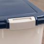 IRIS Airtight Pet Food Container, Navy/Pearl