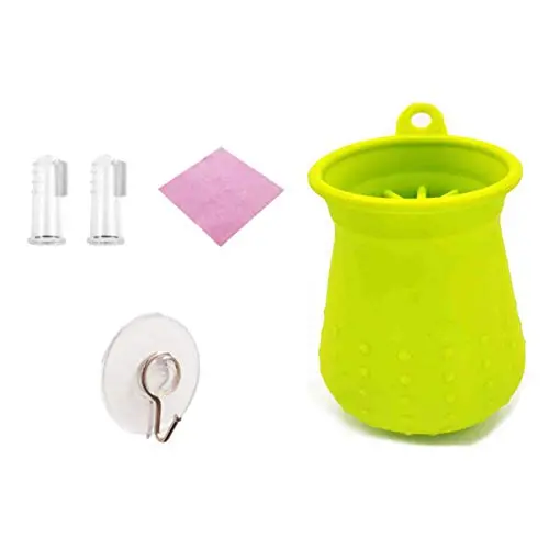 Upgrade 2 in1 Dog Paw Cleaner, Pet Grooming Brush, Portable Pet Paw Cleaner, with Towel, Suction Cup Hookand Finger Toothbrush, Soft Silicone Dog Foot Washer for Dog Cat Grooming with Muddy Paws-S Upgrade 2 in1 Dog Paw Cleaner, Pet Grooming Brush, Portable Pet Paw Cleaner, with Towel, Suction Cup Hookand Finger Toothbrush, Soft Silicone Dog Foot Washer for Dog Cat Grooming with Muddy Paws-S