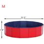 Delifur Foldable PVC Dog Cat Water Pool Pet Outdoor Swimming Playing Pond