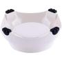 Super Design Dog Cat Bowls Melamine Stand Stainless Steel Pet Bowls for Small Medium Large Dogs and Cats