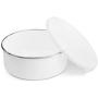 Personalized Dog Bowls for Food or Water (Small - 20oz | Medium - 30oz | Large - 40oz) - Design with Your Pets Photo and Name - Custom Stainless Steel Enamel Dog Bowl with Lid