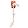 Mammoth Flossy Chews 100-Percent Cotton White 3-Knot Rope Tug
