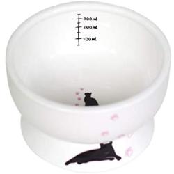 Leo Cat Bowls, Elevated Cat Bowls, Raised Cat Food Water Bowl, Anti Vomiting, No Spill Pet Water Bowl for Cats or Dogs, 11.82oz, Cat Bowls Ceramic, Raised Pet Bowl, Easy to Clean, Dishwasher Safe