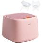 SPRICHIC Pet Food Storage Container - Store up to 22lbs Dry Food, Flip Top Plastic Food Storage Bin for Dog, Cat, Bird, with 2 Pet Food Bowls & Measuring Cup, BPA Free