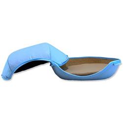 VistosoHome Felt Cat Cave Bed with Detachable & Collapsible Zipper Top - Large Interior & Entrance Works for Cats & Small Dogs - Handcrafted Modern Design & Felt