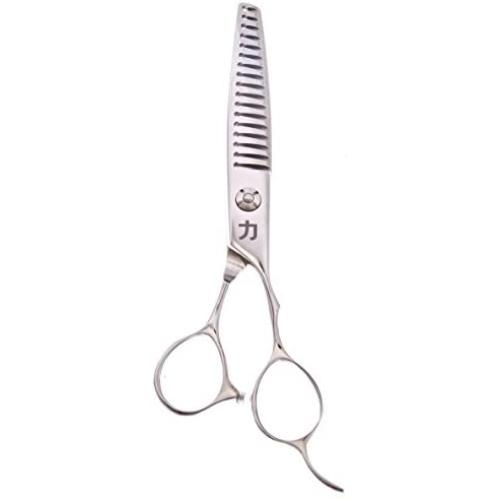 ShearsDirect Japanese 440C Stainless Steel Thinning Shear with 17 Teeth and Tear Drop Handle, 6.0''