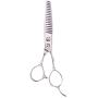 ShearsDirect Japanese 440C Stainless Steel Thinning Shear with 17 Teeth and Tear Drop Handle, 6.0''