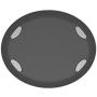 Torus Pet Water Bowl - 1-Liter - Fresh Filtered Water - Healthy & Hygienic Pet Bowl - For Small, Medium, Large Dogs, Cats & Other Pets - Charcoal