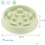 UPSKY Slow Feeder Dog Bowl No Choking Slow Feeder Bloat Stop Dog Food Water Bowl with Funny Pattern (Set of 2)