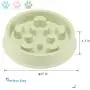 UPSKY Slow Feeder Dog Bowl No Choking Slow Feeder Bloat Stop Dog Food Water Bowl with Funny Pattern