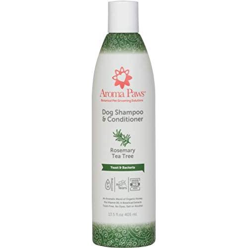 Aroma Paws Dog Shampoo – Cleansing Wash, Conditioning, Moisturizing – Toxin Free, Healthy Ingredients – Aromatic Grooming Puppy Shampoo – Tearless Cleaner, Rosemary Tea Tree