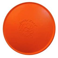 Jolly Pets 3 Pack of Jolly Flyer Rubber Floating Disc, Orange, 9.5-Inch