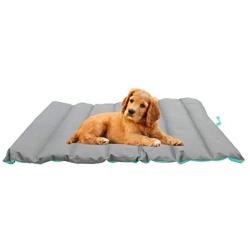 Pup-O-Mat Pets Bed Mat Waterproof Outdoor Travel Roll Up Dog Mats Indoor Bed Mats for Small-Medium Size Dogs Travel Bag Take Anywhere 100% Polyester Water and Heat Resistant