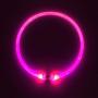 Domi USB Rechargeable LED Dog Collar - Light Up Dog Collars Glow in The Dark Dog Collars Adjustable TPU/Silicone Led Collars Keep Your Pets Be Seen & Be Safe