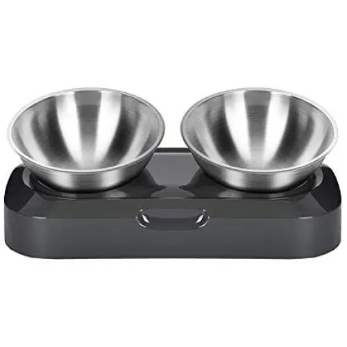 Love Dream Cat Bowls Elevated, Raised Cat Bowls with Stainless Steel Bowls, 15° Tilted Cat Food Bowls Stress-Free Suit for Cats Small Dogs Love Dream Cat Bowls Elevated, Raised Cat Bowls with Stainless Steel Bowls, 15° Tilted Cat Food Bowls Stress-Free Suit for Cats Small Dogs