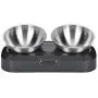 Love Dream Cat Bowls Elevated, Raised Cat Bowls with Stainless Steel Bowls, 15° Tilted Cat Food Bowls Stress-Free Suit for Cats Small Dogs Love Dream Cat Bowls Elevated, Raised Cat Bowls with Stainless Steel Bowls, 15° Tilted Cat Food Bowls Stress-Free Suit for Cats Small Dogs