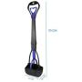 JINGUWU Dog Pooper Scooper, 28 Inch Long Handle Walking Poo Remover Grabber Picker for Clean Up Garden Garbage or Medium and Large Dogs Animal Waste