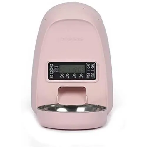 DOGNESS 2L Pet Feeder,Automatic Cat Feeder | Timed Programmable Auto Pet Dog Food Dispenser Feeder for Kitten Puppy - Easy Portion Control,Voice Recording,Battery and Plug-in Power (Pink) DOGNESS 2L Pet Feeder,Automatic Cat Feeder | Timed Programmable Auto Pet Dog Food Dispenser Feeder for Kitten Puppy - Easy Portion Control,Voice Recording,Battery and Plug-in Power (Pink)