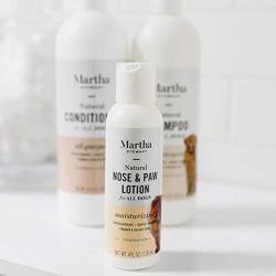 Combo Pack: Martha Stewart Moisturizing Shampoo for Dogs with Dry Itchy Skin and Nose and Paw Lotion