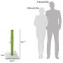 YOULERBU Vertical Cat Scratching Post 29'' Tall, Cat Claw Scratch Post with Sisal Rope Cat Scratch Post for Cats and Kittens（Green）