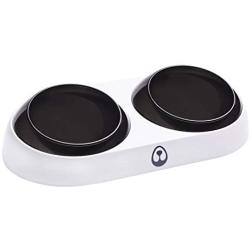LEWARM Dog Bowl for Water&Food Anti-Slip Cat Dish Adjustable 15° Tilted Pet Feeder Elevated
