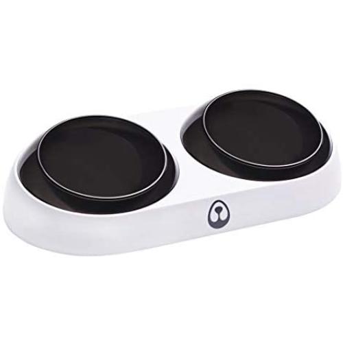 LEWARM Dog Bowl for Water&Food Anti-Slip Cat Dish Adjustable 15° Tilted Pet Feeder Elevated