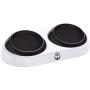 LEWARM Dog Bowl for Water&Food Anti-Slip Cat Dish Adjustable 15° Tilted Pet Feeder Elevated
