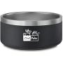 CtilFelix Dog Bowl Stainless Steel Dog Water Bowl Non-Slip Dog Food Bowls Large Portable Pet Feeder Bowls for Medium Large Dogs Cats Holds 64 Ounce Black