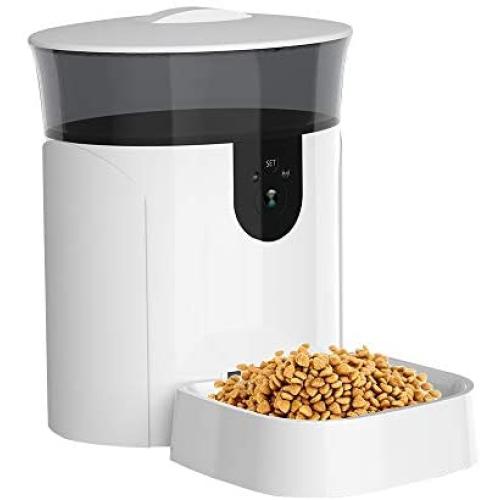 PetLike Automatic Pet Feeder with Camera, 7L Auto Food Dispenser for Large Dogs Cats, Smart Dog Feeder Supports Voice and Video Recording,