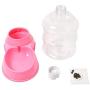 FairOnly Convenient Life 3.5L Automatic Gravity Drinking Fountain Bowl for Pet Dog Cat 321728cm Pink