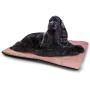 Nomorer Pet Mat Bed Bridal Shower Waterproof and Warm Pet Mattress Bride in Wedding Dress on Pink Backdrop with Veil Celebration Image Light Pink and White