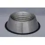 Indipets Stainless Steel Capacity Measurement Dog Bowl - Volume Marking, No-Tip, Anti-Skid Dish