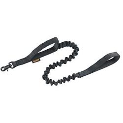 EXCELLENT ELITE SPANKER Military Bungee Dog Leash Elastic Leads Rope with 2 Padded Control Handle for Medium and Small Dogs